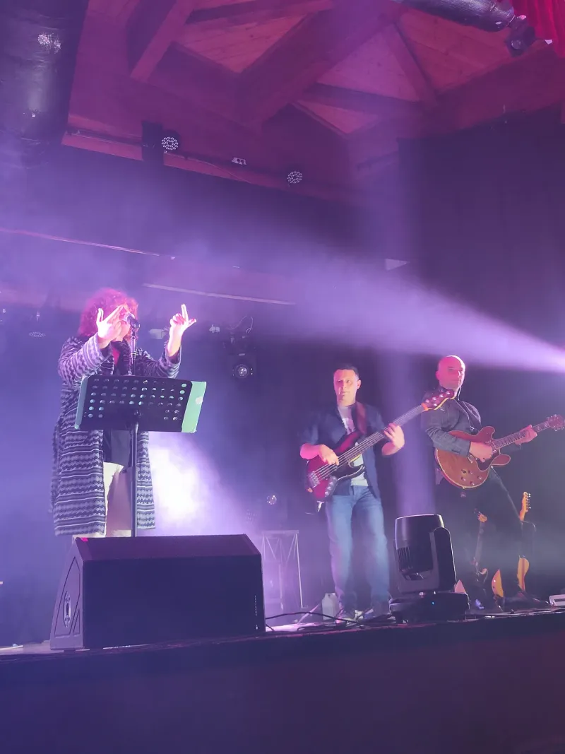 Rino sul palco — live